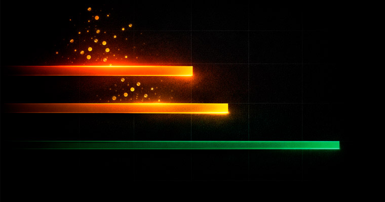 Timeline visualization of recurring cost at different house edge levels