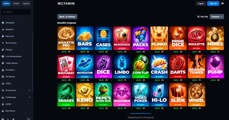 Metawin originals