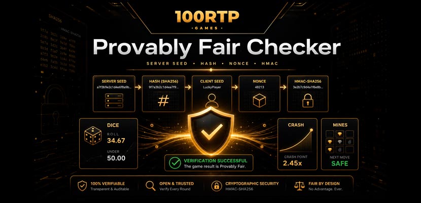 Provably fair checker